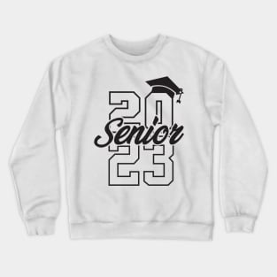 Senior 2023 white and black Crewneck Sweatshirt
